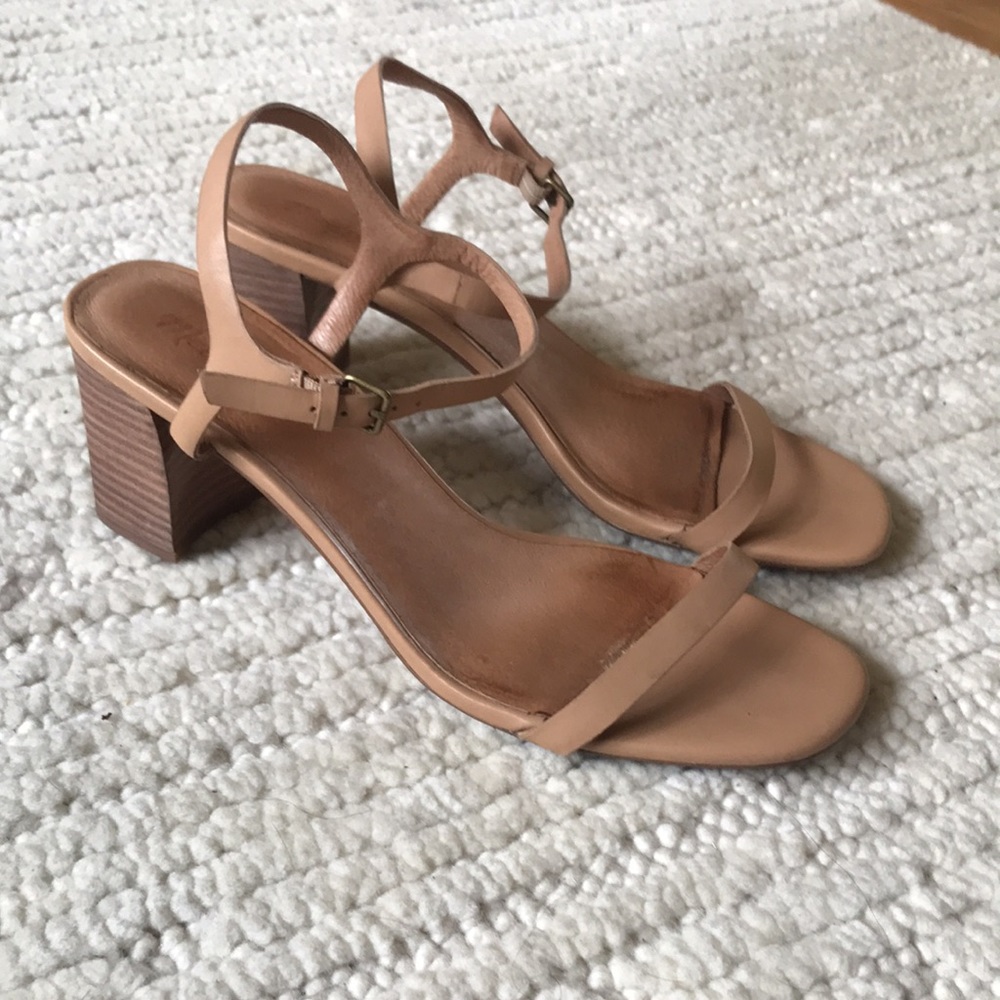 Madewell Hollie Ankle Strap Sandal - Desert Camel